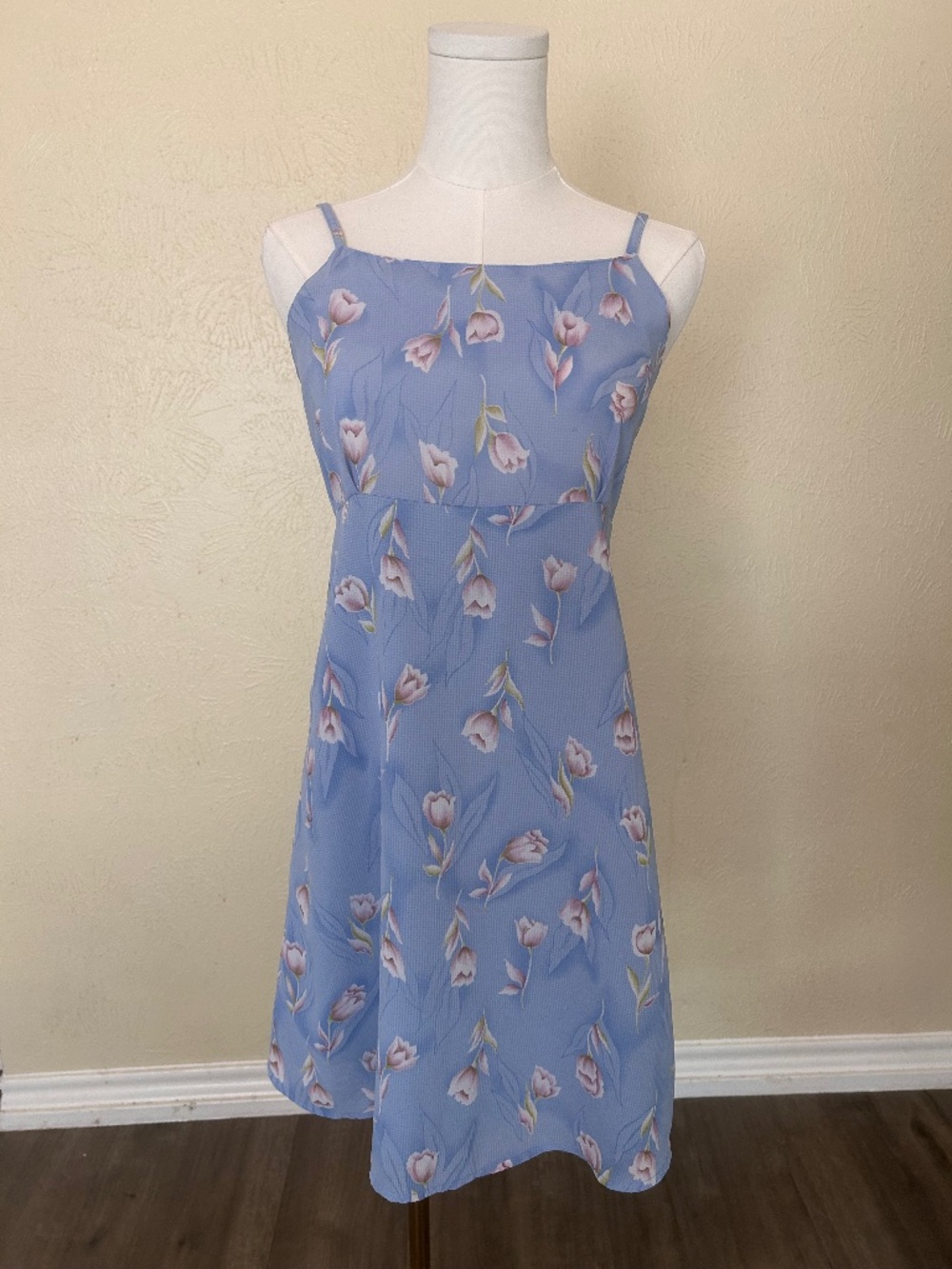 Blue Floral Slip Dress – Effortless & Feminine